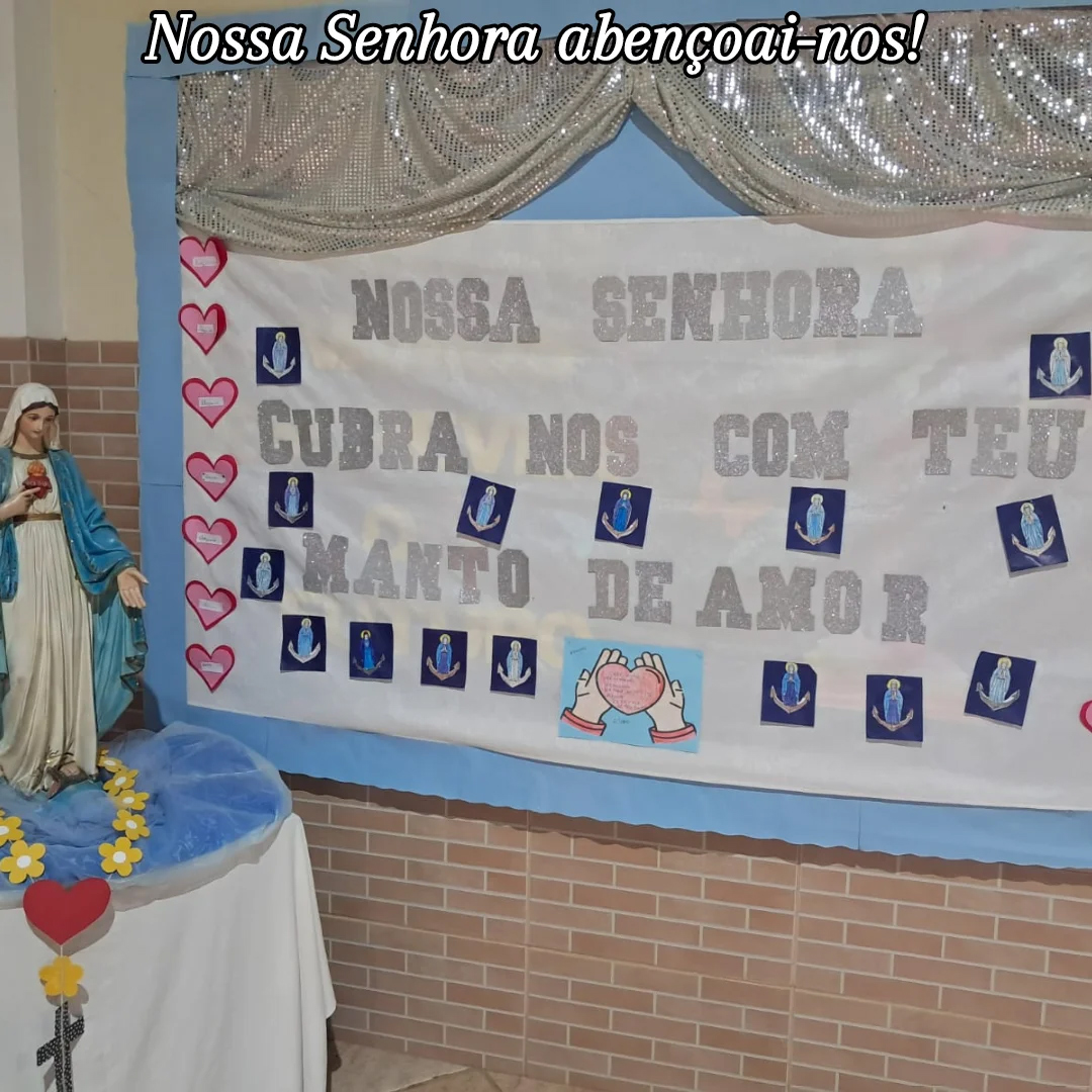 Nossas belas homenagens a Nossa Senhora Colgio Passionista Santa Luzia