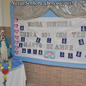 Nossas belas homenagens a Nossa Senhora - Colégio Passionista Santa Luzia Nossas belas homenagens a Nossa Senhora - Colégio Passionista Santa Luzia